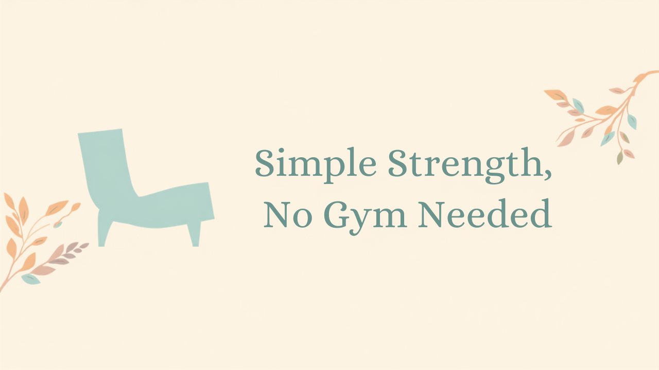5 Simple Chair Exercises That Rebuild Strength After 60 (No Gym Needed)
